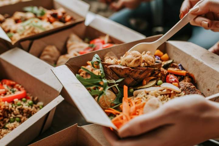 Une carte variée de plats asiatiques prêts à déguster